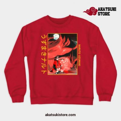 2021 Naruto Hot Crewneck Sweatshirt Red / S