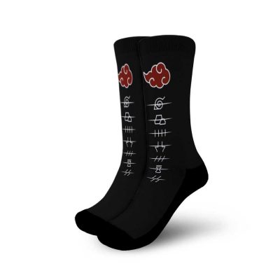 Akatsuki Symbol Socks Symbol Naruto Hidden Village Socks PT10 Small Official Akatsuki Merch