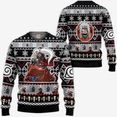 Jiraiya Ugly Christmas Sweater Custom Naruto Xmas Gifts Idea Sweater / S Official Naruto Merch