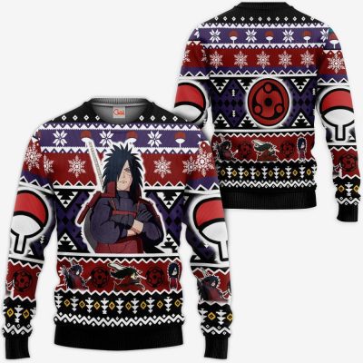 Uchiha Madara Christmas Sweater Custom Naruto Xmas Gifts Idea Sweater / S Official Naruto Merch
