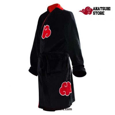 Akatsuki Robe Cosplay Bathrobe Fleece Warm Nightgown Itachi / L
