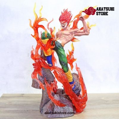Hot Might Guy Gate Of Death Ver. Statue With Light Pvc Figure