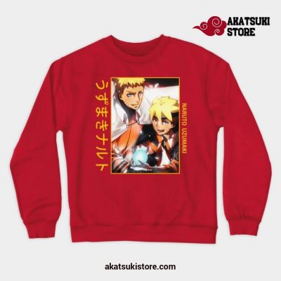 Japanese Anime Naruto Crewneck Sweatshirt Red / S