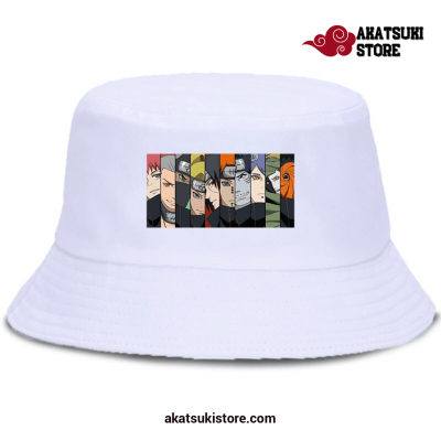 Naruto Characters Bucket Hats White