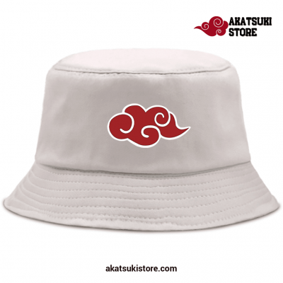 Naruto Cloud Symbol Bucket Hats Beige