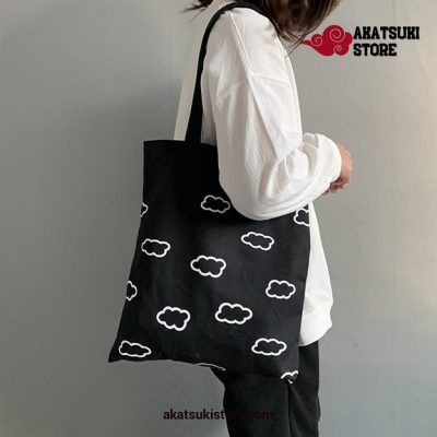 Naruto Clouds Printing Canvas Tote Bags