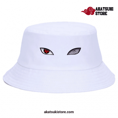 Naruto Eyes Bucket Hats White