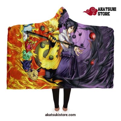 Naruto Hooded Blanket #08 Adult / Premium Sherpa - Aop