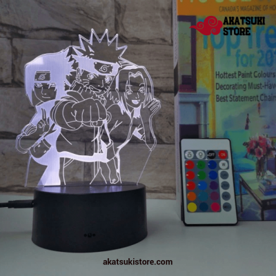 Naruto Sasuke Sakura 3D Led Light Lamp