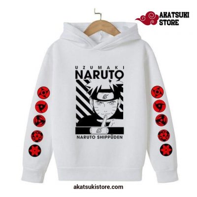 New Naruto Shippuden Hoodie Fashion Style White / S