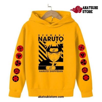 New Naruto Shippuden Hoodie Fashion Style Yellow / S