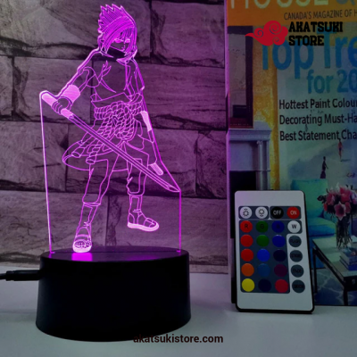 Sasuke Uchiha 3D Led Light Lamp