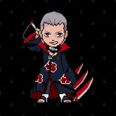 Hidan Pixel Throw Pillow Official Akatsuki Merch