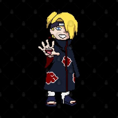 Deidara Pixel Tapestry Official Akatsuki Merch