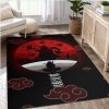 Itachi Akatsuki Bloodmoon Anime Rug Bedroom Rug Home US Decor - Akatsuki Store