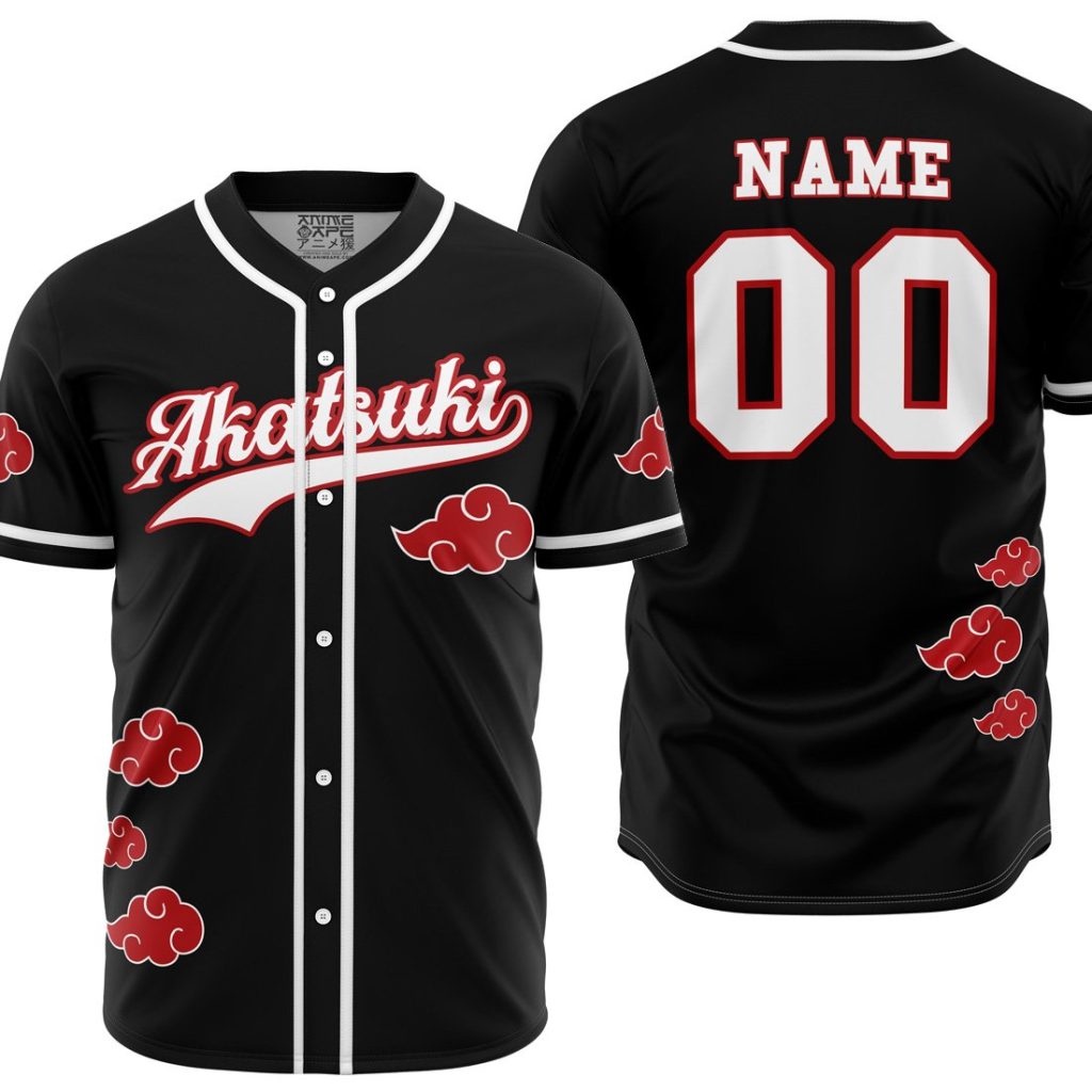 Personalized Akatsuki Baseball Jersey mockup - Akatsuki Store