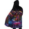 Trippy Naruto Akatsuki Astral Led Pain AOP Hooded Cloak Coat SIDE Mockup - Akatsuki Store