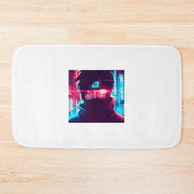 Sasuke Fanart [Cyberpunk Edition #07] Bath Mat Official Akatsuki Merch