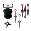 Anime Naruto Cosplay Prop Toys Itachi Gloves Face Mask Headband Ring Kunai Shuriken Accessories Toys for 1 - Akatsuki Store