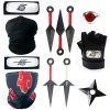 Anime Naruto Cosplay Prop Toys Itachi Gloves Face Mask Headband Ring Kunai Shuriken Accessories Toys for - Akatsuki Store