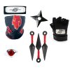 Anime Naruto Cosplay Prop Toys Itachi Gloves Face Mask Headband Ring Kunai Shuriken Accessories Toys for 2 - Akatsuki Store