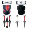 Anime Naruto Cosplay Prop Toys Itachi Gloves Face Mask Headband Ring Kunai Shuriken Accessories Toys for 3 - Akatsuki Store