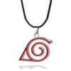 Hot Anime Konoha Necklace Akatsuki Red Cloud Pendant Uzumaki Anime Accessories Keychain Cosplay Akatsuki Itachi Cartoon 2 - Akatsuki Store