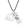 Hot Anime Konoha Necklace Akatsuki Red Cloud Pendant Uzumaki Anime Accessories Keychain Cosplay Akatsuki Itachi Cartoon 3 - Akatsuki Store