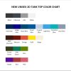 tank top color chart - Akatsuki Store